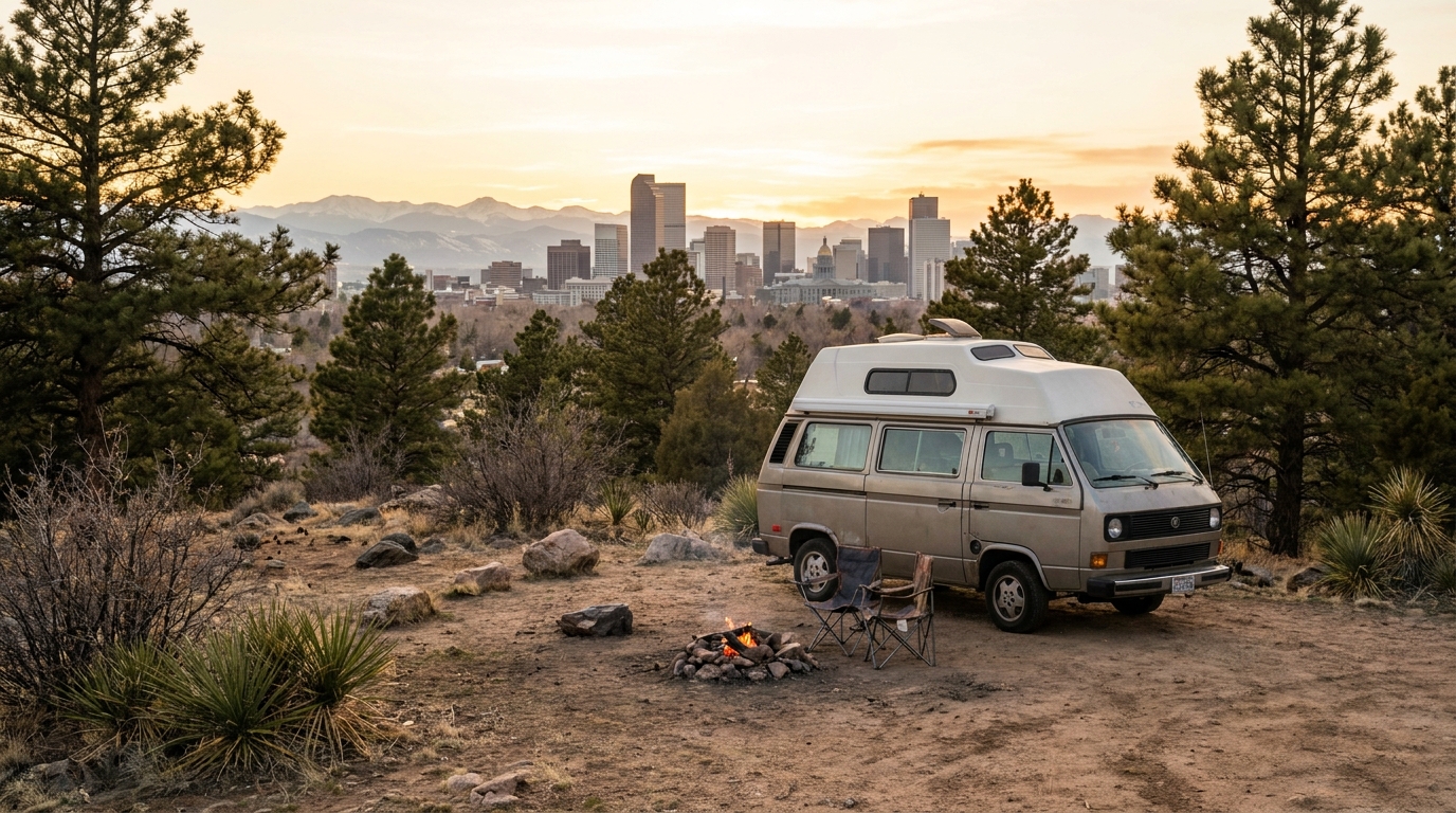 Map for Cheap RV Camping in Denver - Budget Sites 2026